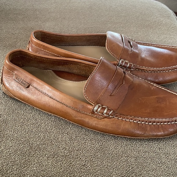Men’s Cole Haan Brown Tan Leather Penny Loafers Size 12 M - Picture 6 of 12